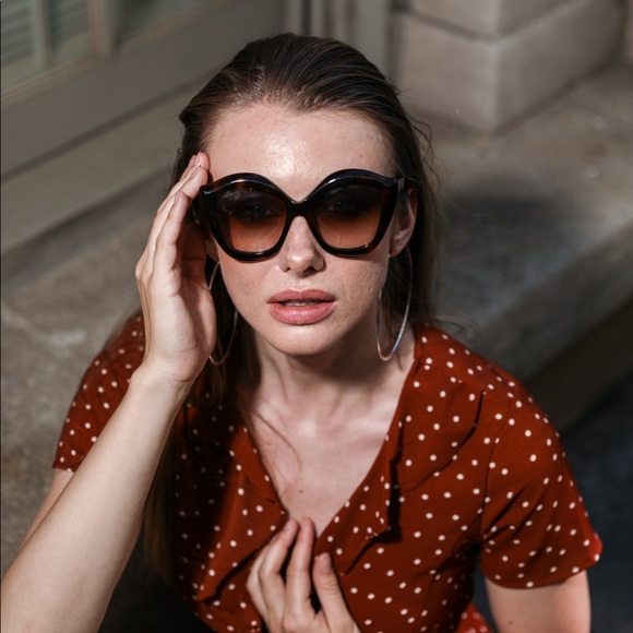 Forever 21 Polka Dot Wrap Dress - Picture 4 of 9